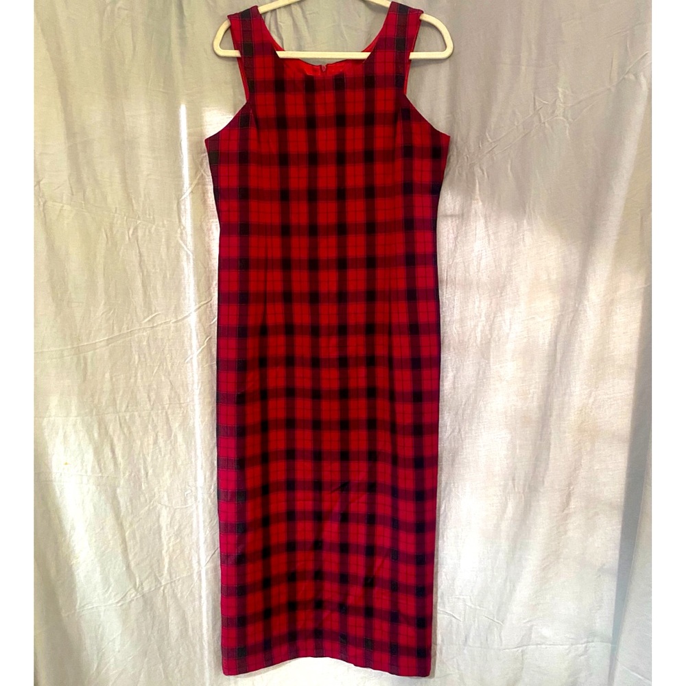 Vintage Laura Ashley Plaid Dress